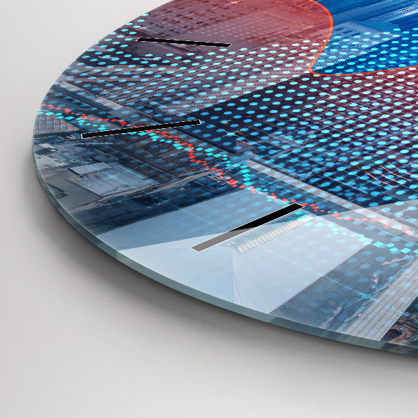 Reloj redondo pared Rascacielos en Filadelfia