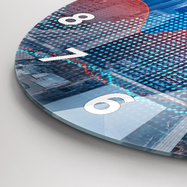 Reloj redondo pared Rascacielos en Filadelfia