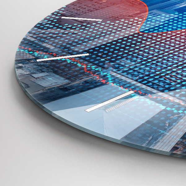 Reloj redondo pared Rascacielos en Filadelfia