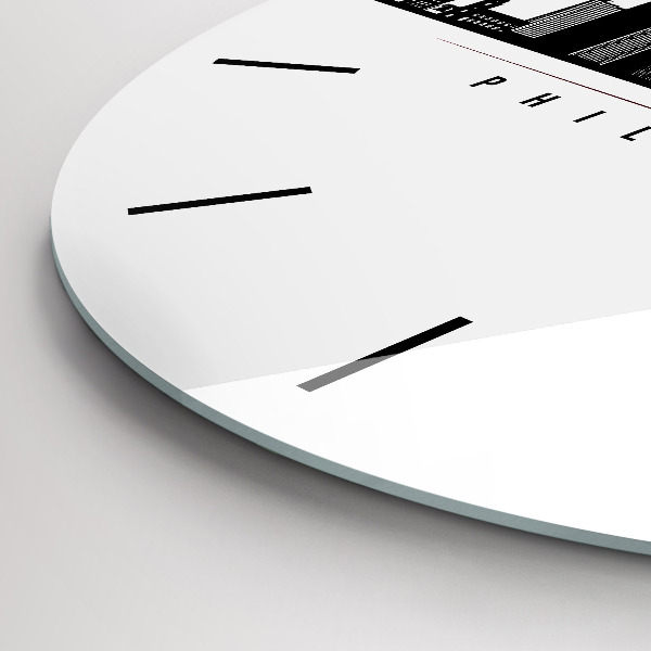 Reloj de pared redondo Ilustración Filadelfia