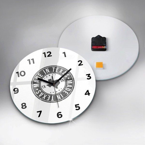 Reloj de pared redondo Sello de Texas