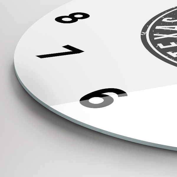 Reloj de pared redondo Sello de Texas