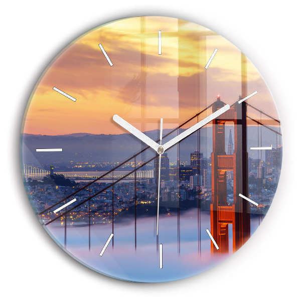 Reloj de pared redondo Puente de San Francisco
