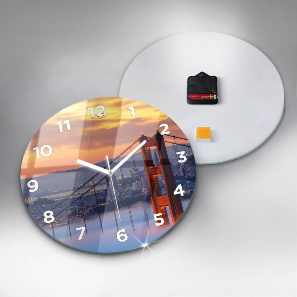 Reloj de pared redondo Puente de San Francisco