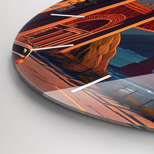 Reloj redondo pared Puente de San Francisco