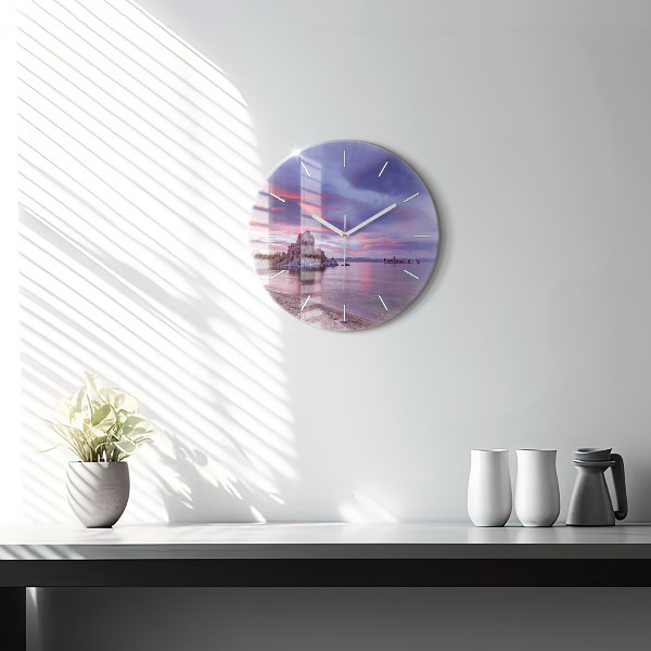 Reloj de pared redondo Amanecer en California