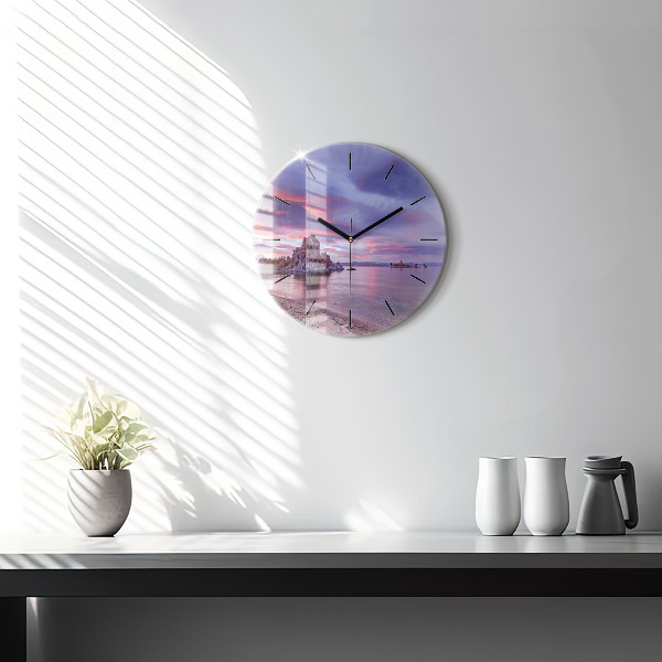 Reloj de pared redondo Amanecer en California