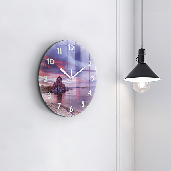 Reloj de pared redondo Amanecer en California