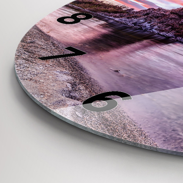 Reloj de pared redondo Amanecer en California