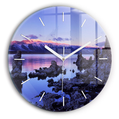 Reloj de pared redondo Lago California