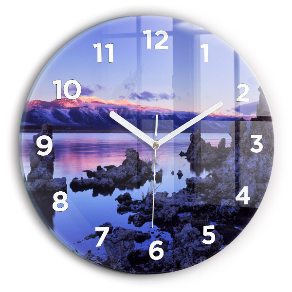 Reloj de pared redondo Lago California