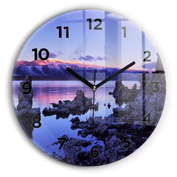 Reloj de pared redondo Lago California