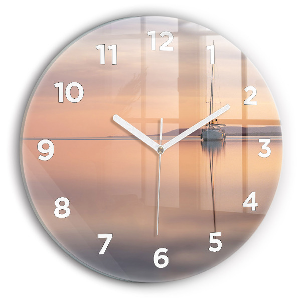 Reloj de cristal redondo Lago Balaton USA