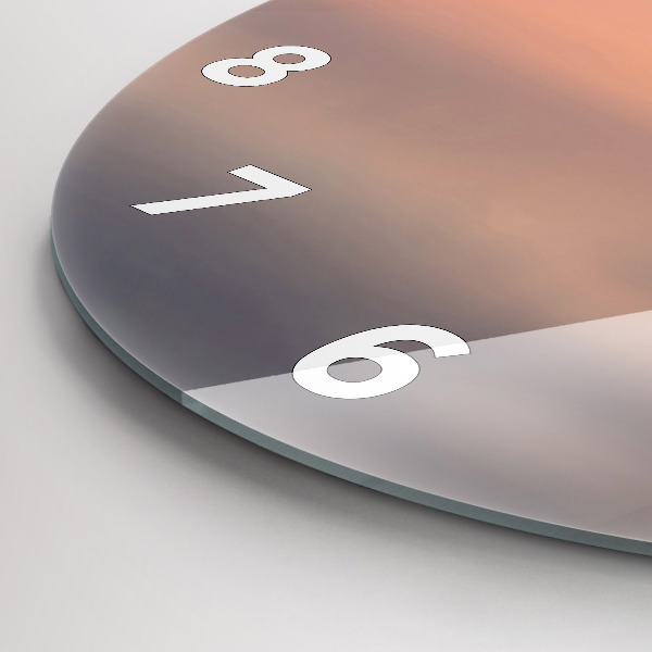 Reloj de cristal redondo Lago Balaton USA