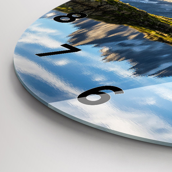 Reloj de pared redondo Valle de Chamonix, Alpes franceses