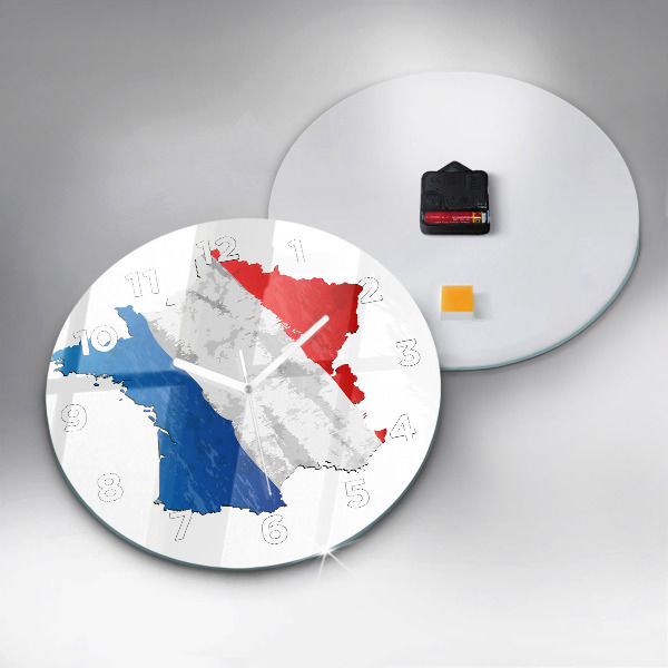 Reloj de pared redondo Bandera de Francia