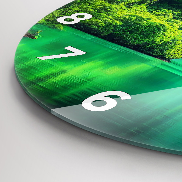 Reloj de pared redondo Paisaje natural de Tailandia