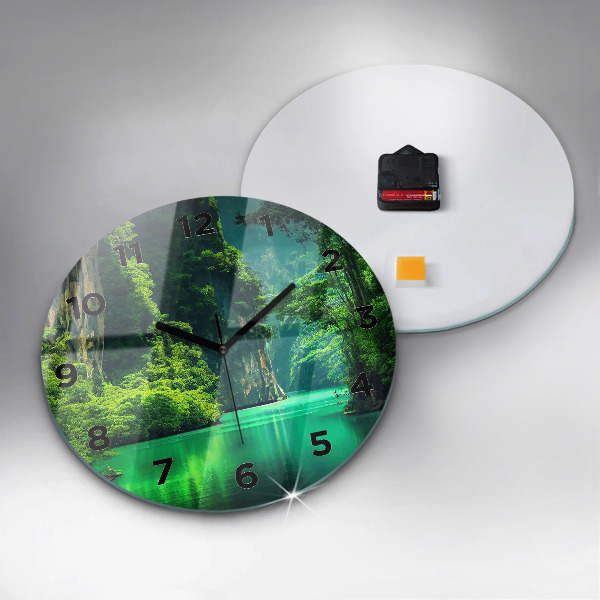 Reloj de pared redondo Paisaje natural de Tailandia