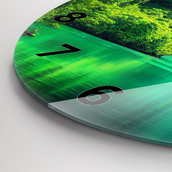 Reloj de pared redondo Paisaje natural de Tailandia