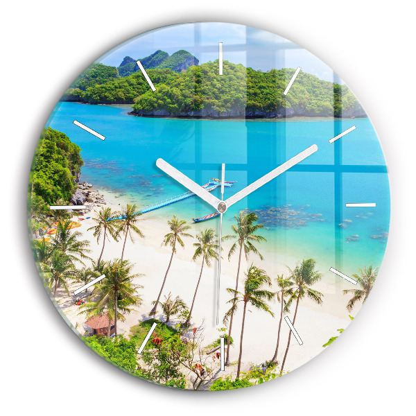 Reloj redondo pared Parque nacional de Tailandia