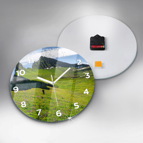 Reloj de cristal redondo Reserva natural de Hornstrandir Islandia