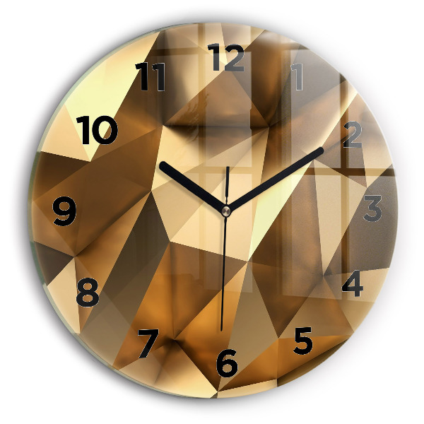 Reloj de pared redondo Textura geométrica