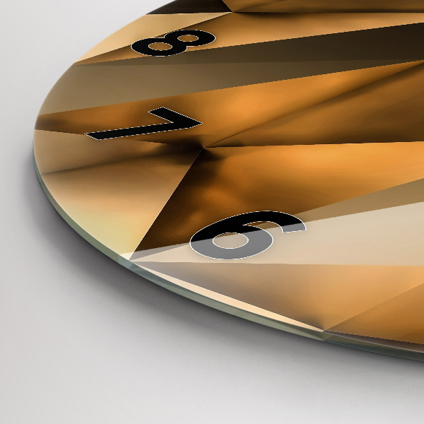 Reloj de pared redondo Textura geométrica