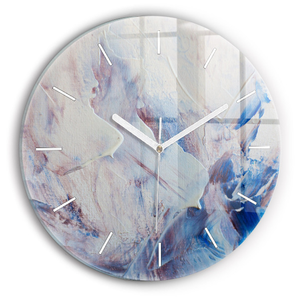 Reloj de pared redondo Textura de pintura abstracta