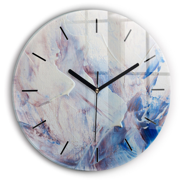 Reloj de pared redondo Textura de pintura abstracta