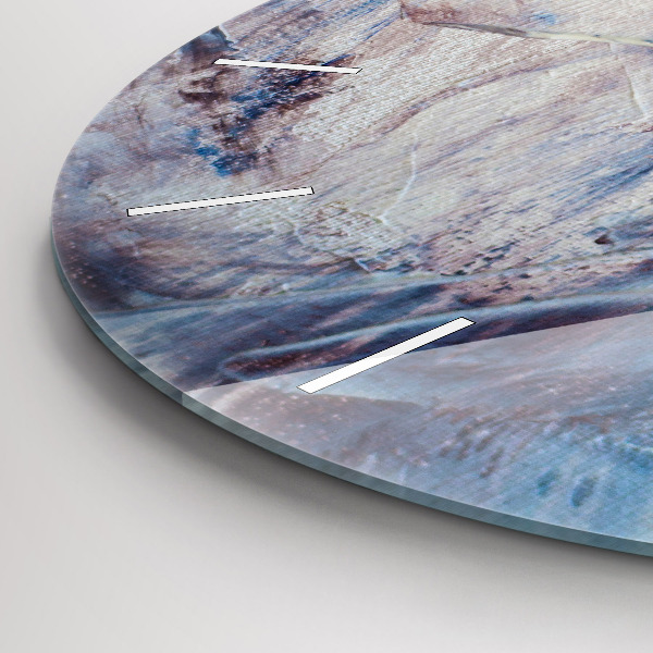 Reloj de pared redondo Textura de pintura abstracta