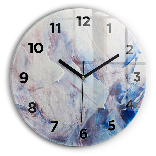 Reloj de pared redondo Textura de pintura abstracta