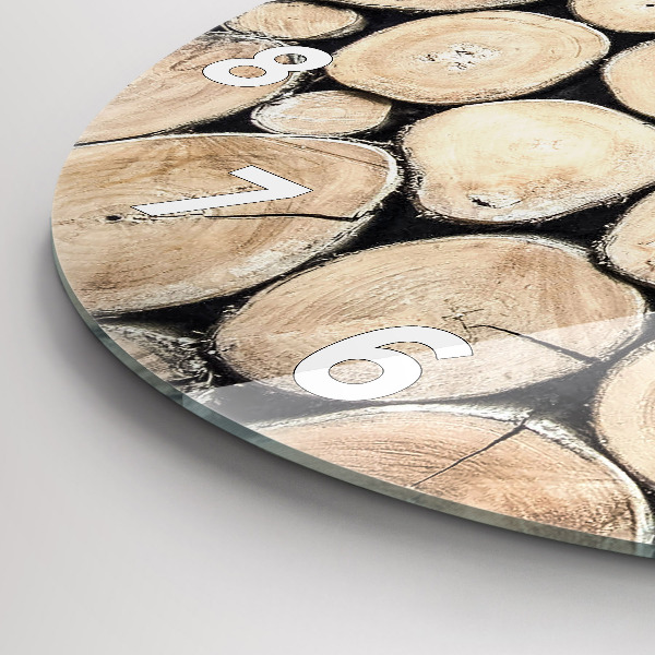 Reloj de pared redondo Tocones de árbol truncados