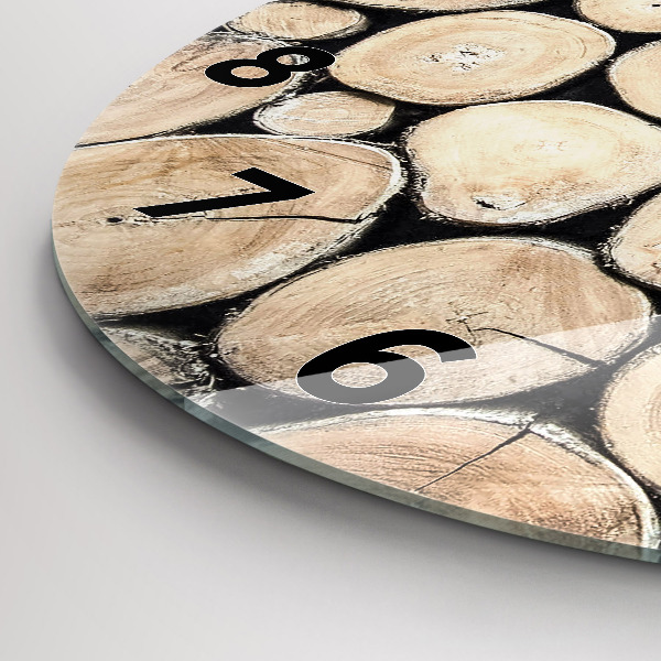 Reloj de pared redondo Tocones de árbol truncados