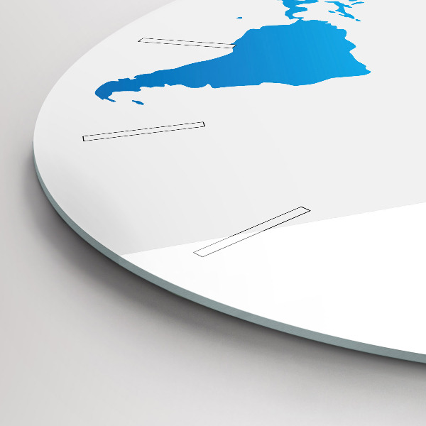 Reloj de pared redondo Mapamundi