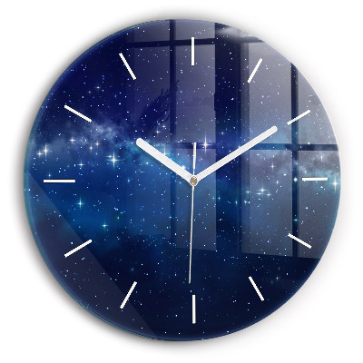 Reloj de pared redondo Estrellas de cielo oscuro