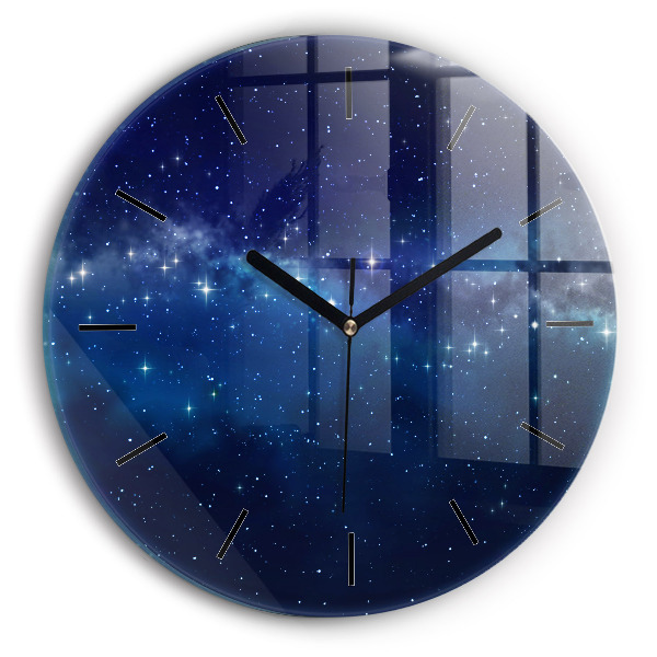 Reloj de pared redondo Estrellas de cielo oscuro