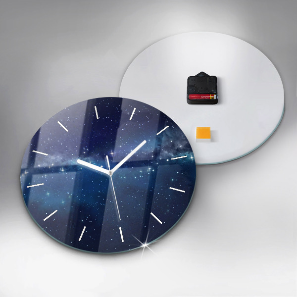 Reloj de pared redondo Estrellas de cielo oscuro