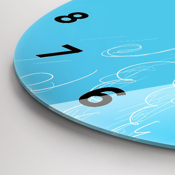 Reloj redondo pared Dibujo de bombilla