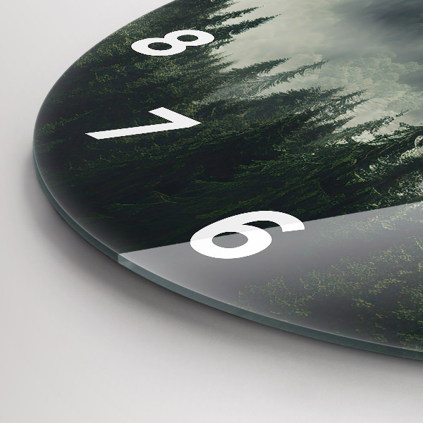 Reloj redondo pared Paisaje forestal