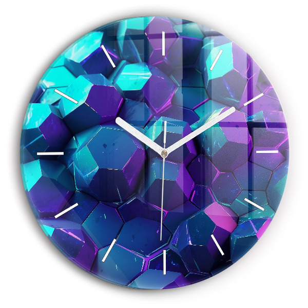 Reloj de pared redondo Formas geométricas