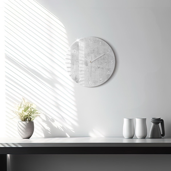 Reloj redondo pared Muro de hormigón