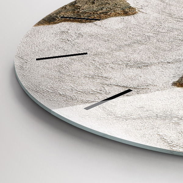 Reloj redondo pared Viejo mapa del mundo