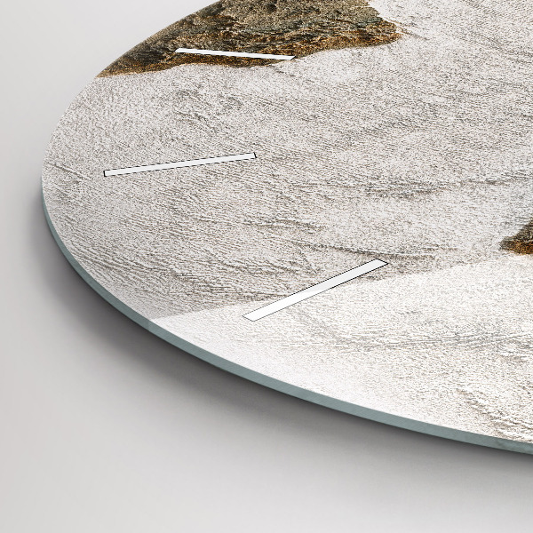 Reloj redondo pared Viejo mapa del mundo