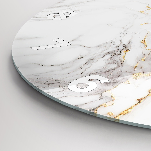 Reloj redondo pared Mármol decorativo