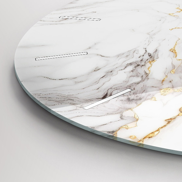 Reloj redondo pared Mármol decorativo