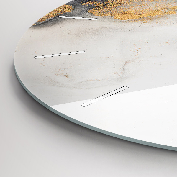 Reloj redondo pared Arte en mármol