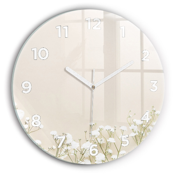 Reloj redondo pared Flores en flor