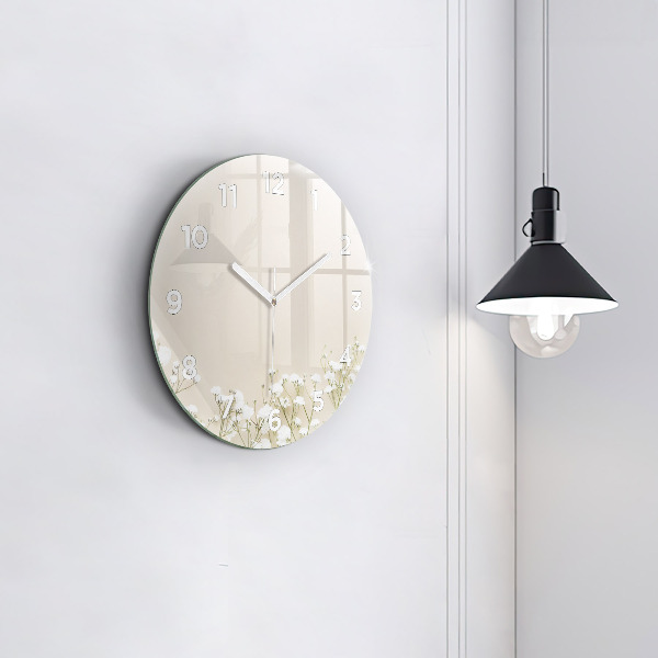 Reloj redondo pared Flores en flor