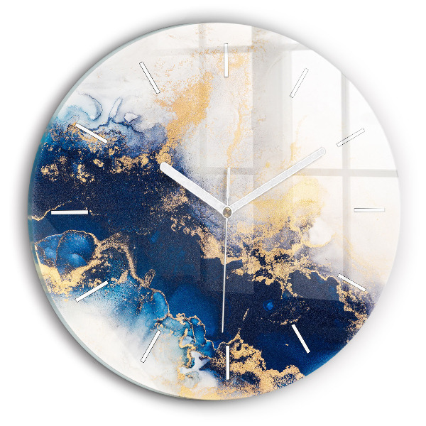 Reloj de pared redondo Patrón de mármol