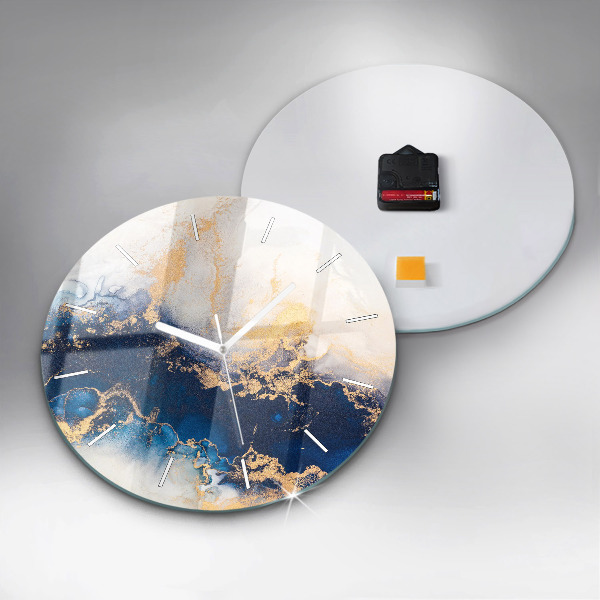 Reloj de pared redondo Patrón de mármol